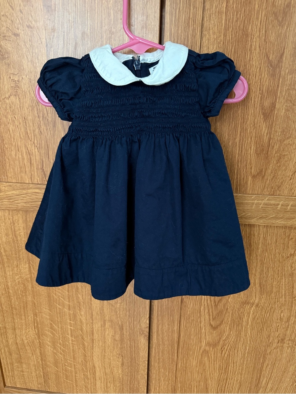 Amazon Essentials x Sofia Grainge 3-6m Navy Dress with White Peter Pan Collar